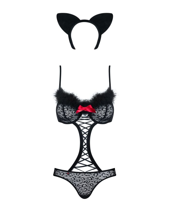 Костюм "Гепардина" Obsessive - 3 предмета L/XL