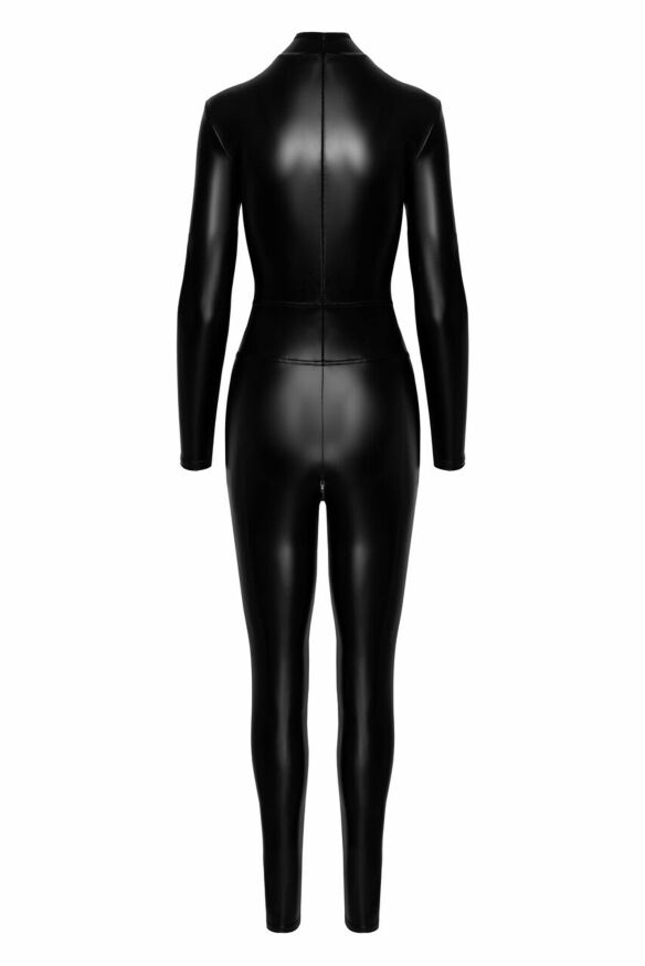 Комбінезон Noir Handmade F319 Caged, XL, під латекс, довгий рукав, з доступом, кільце на поясі