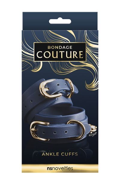 Наручники BONDAGE COUTURE ANKLE CUFF BLUE         
