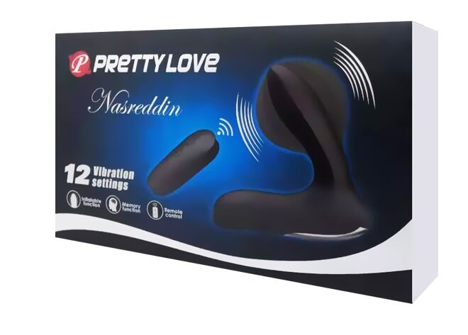 Массажер простаты расширяющийся с пультом ДУ PRETTY LOVE - Nasreddin, BI-014463W