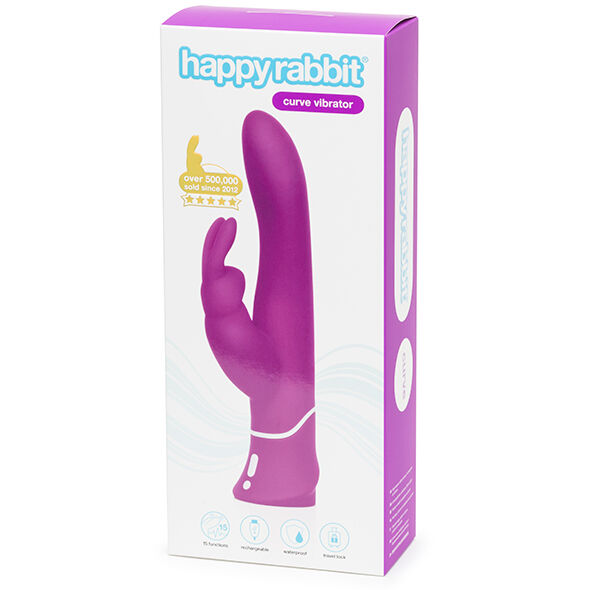 Вібратор кролик із поступальними рухами Happy Rabbit Curve Thrusting