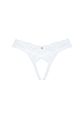 Трусики белые Obsessive eavenlly crotchless thong XS/S