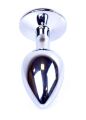 Анальное украшение - пробка - Jewellery Silver Plug - Pink