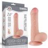 Фалоимитатор необрезанный - Sliding-Skin Dual Layer Dong 7" Flesh