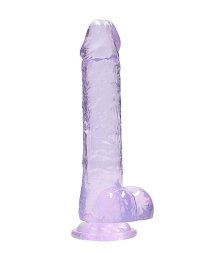 Фалоімітатор - Realrock Dildo With Balls 8'/20 см Purple