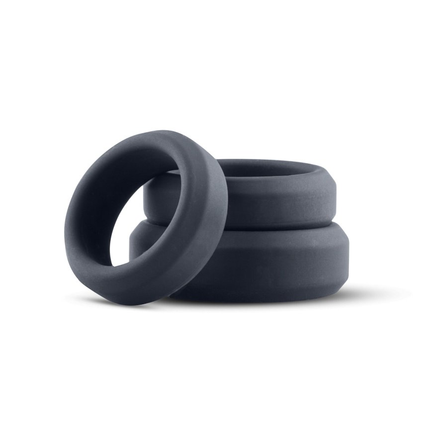 Набір ерекційних кілець Boners 3 Ring kit (flat rings), 3; 3,5 та 4 см