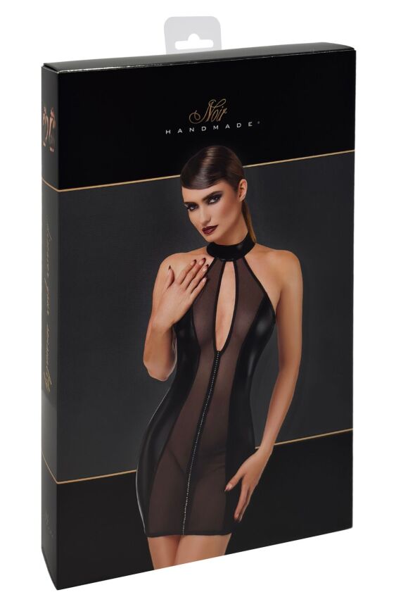 Платье Noir Handmade F370 Luxuria Crystal Sheer Mini Dress XL