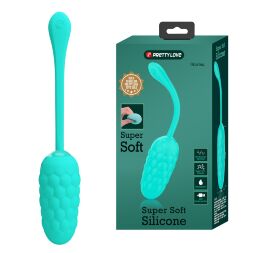 Виброяйцо с рельефным дизайном Pretty Love - MARINA  EGG Green, BI-014708-4