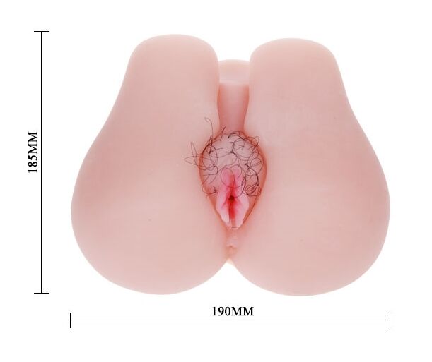 Мастурбатор Вагіна і анус з вібрацією Soft and smooth pussy and ass hole, BM - 009113