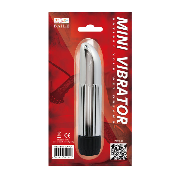 Классический вибратор – Lady Finger Vibe Silver, 14 cm