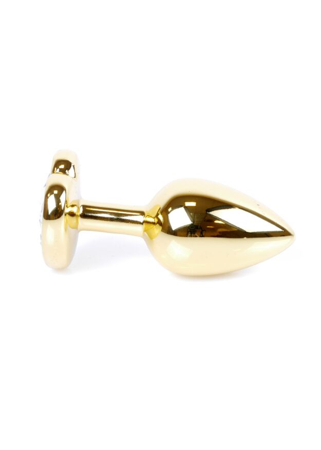 Анальная пробка S с зеленым камнем Boss of toys Jewellery