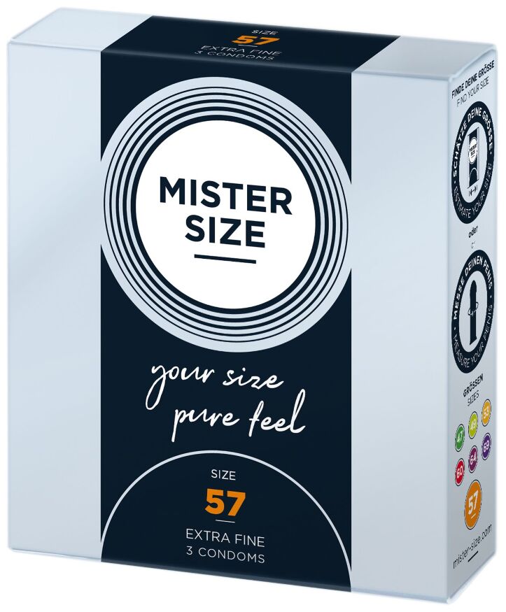 Презервативы увеличенного размера  MISTER SIZE 57мм (3 шт)