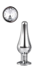 DT21823 анальна пробка конічної форми Dream Toys GLEAMING LOVE SILVER PLEASURE PLUG S