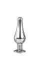 DT21823 анальна пробка конічної форми Dream Toys GLEAMING LOVE SILVER PLEASURE PLUG S
