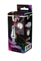 DT21823 анальна пробка конічної форми Dream Toys GLEAMING LOVE SILVER PLEASURE PLUG S