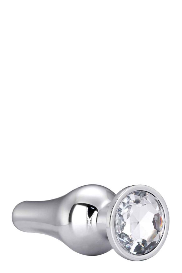 DT21823 анальна пробка конічної форми Dream Toys GLEAMING LOVE SILVER PLEASURE PLUG S