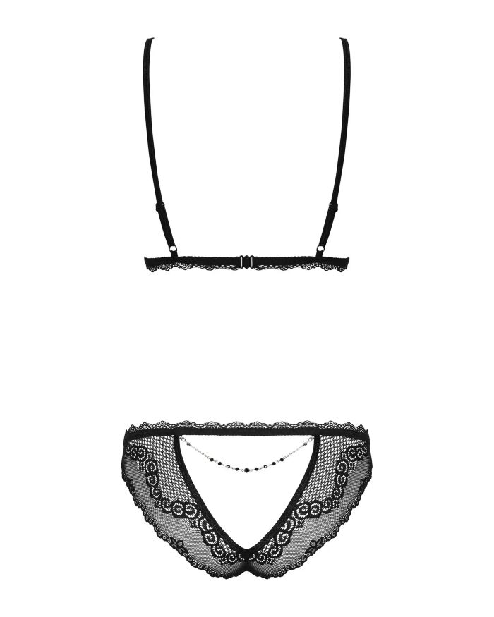 Комплект білизни - Obsessive Millagro Set Black - L/XL