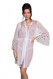 Повітряний пеньюар Passion LOVELIA PEIGNOIR L/XL, white