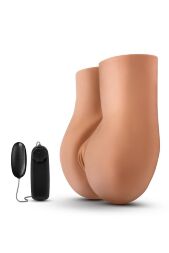 Мастурбатор з віброкулею та пультом Blush X5 Men два отвори, 29.7 см