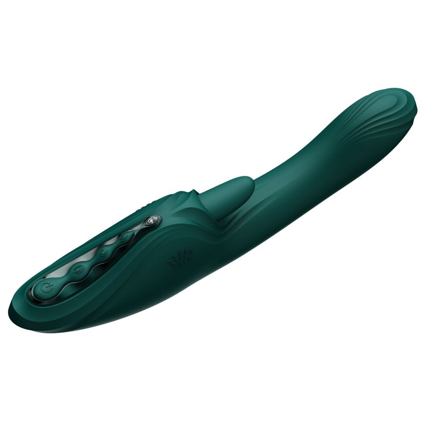 Вібратор-кролик Zalo Ares Turquoise Green