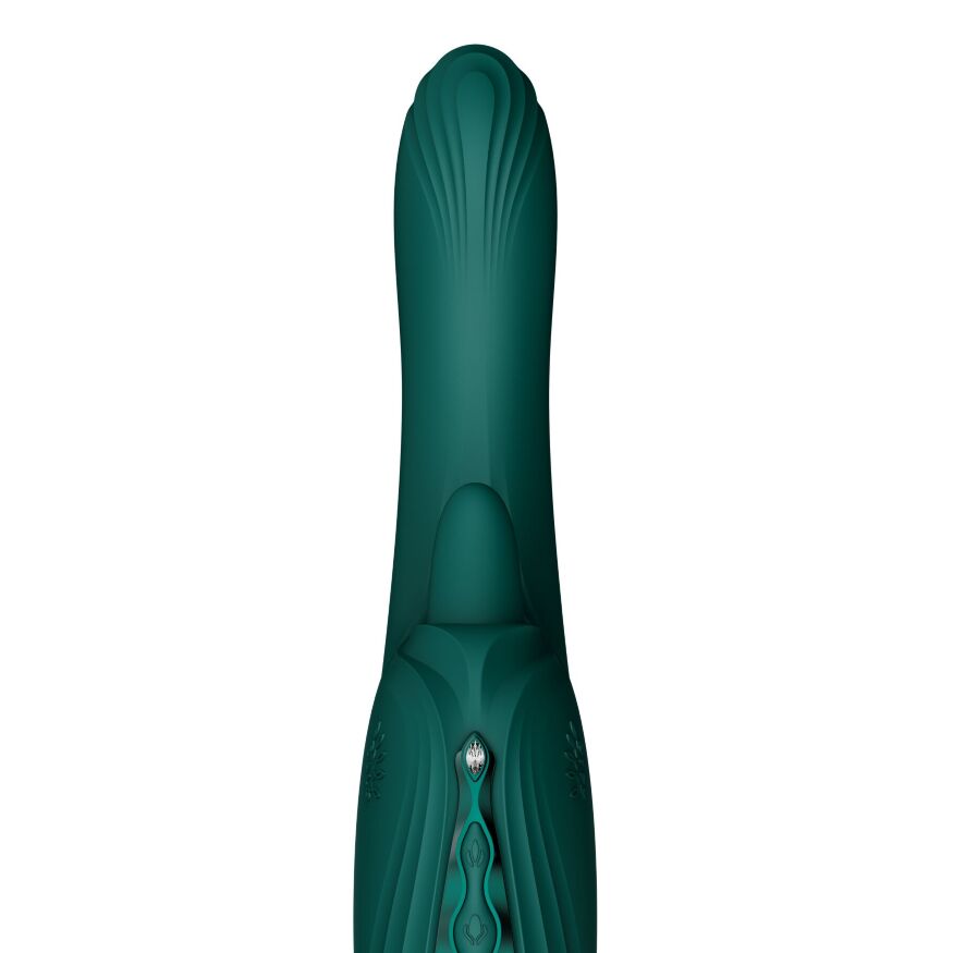 Вібратор-кролик Zalo Ares Turquoise Green