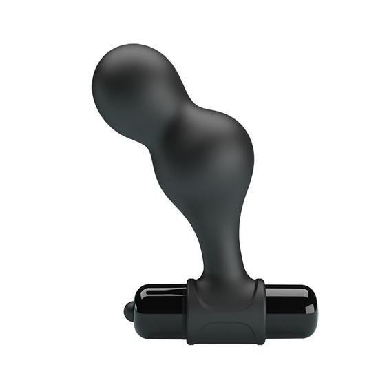 Анальна пробка анатомічного дизайну з плавними чуттєвими вигинами - Mr.Play Silicone Vibrating Anal Plug