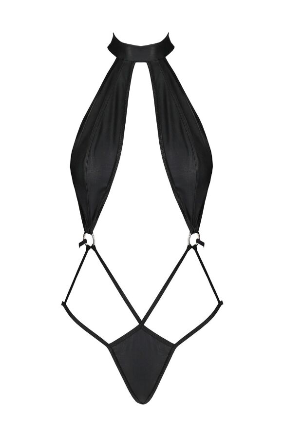 Боди с высоким воротником JANNIES BODY black S/M - Passion