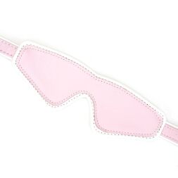 Кожаная маска на глаза Liebe Seele White &amp; Pink Fairy Goat Leather Blindfold