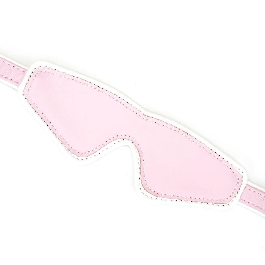 Кожаная маска на глаза Liebe Seele White &amp; Pink Fairy Goat Leather Blindfold
