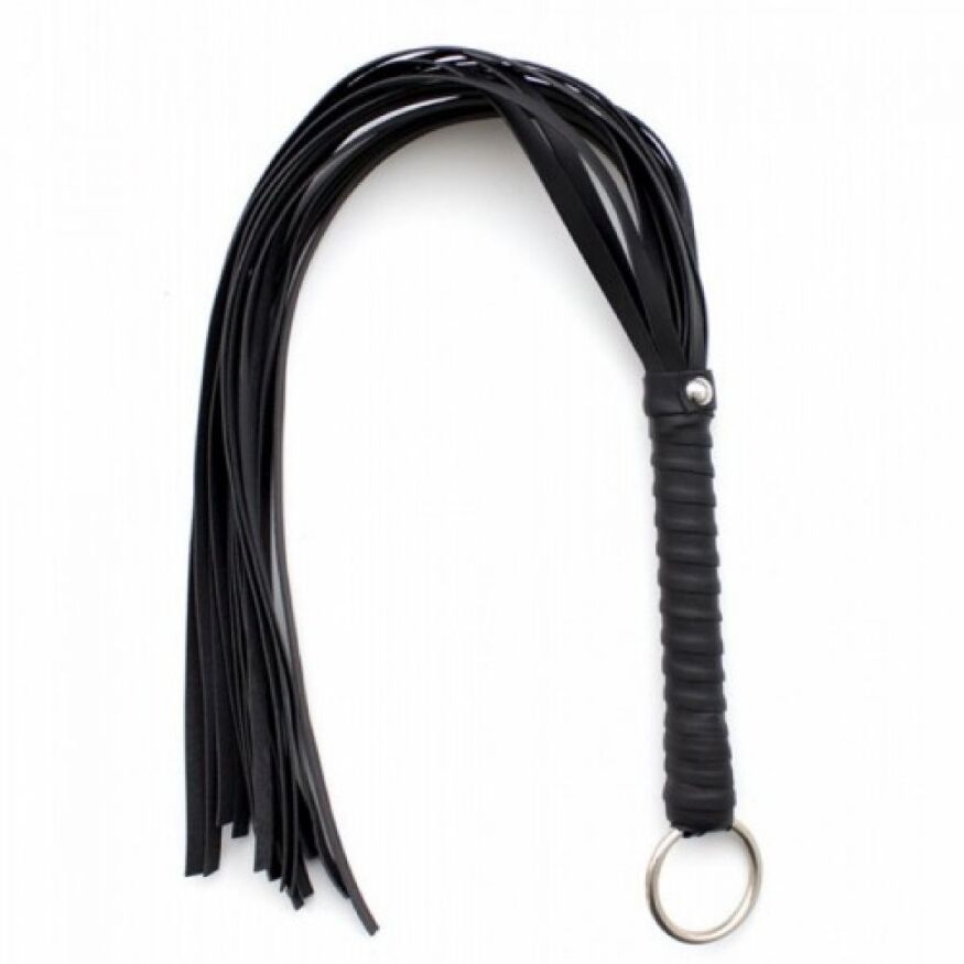 Батіг чорний, прозора ручка FLOGGER, 28 см