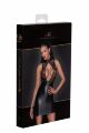 Платье Noir Handmade F241 Short dress with powerwetlook skirt and tulle top, XXL