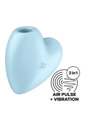 Вакуумний стимулятор-серце Satisfyer Cutie Heart Blue