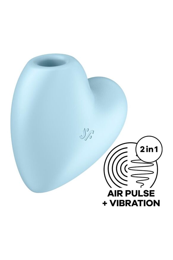 Вакуумний стимулятор-серце Satisfyer Cutie Heart Blue