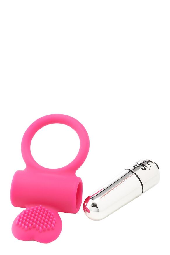 Эрекционное кольцо с вибрацией Dream Toys FLIRTS COCKRING PINK