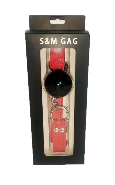 Кляп Loveshop BREATHABLE BALL GAG BLACK/RED