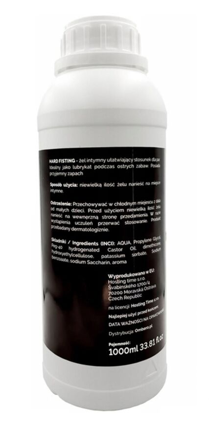 Гель лубрикант для фістингу на водній основі LoveStim - Hard Fisting, 1000 ml