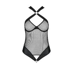 Сітчастий боді з халтером Passion Amanda Body S/M, black