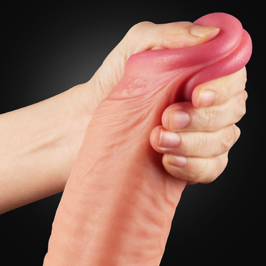 Фалоімітатор - Dual-Layered Silicone Cock 12" Flesh