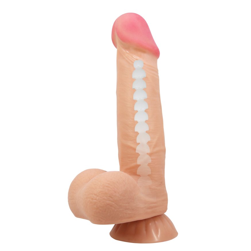 Фаллоимитатор с хребтом и двигающейся кожей Pretty Love Sliding Skin 8.5"