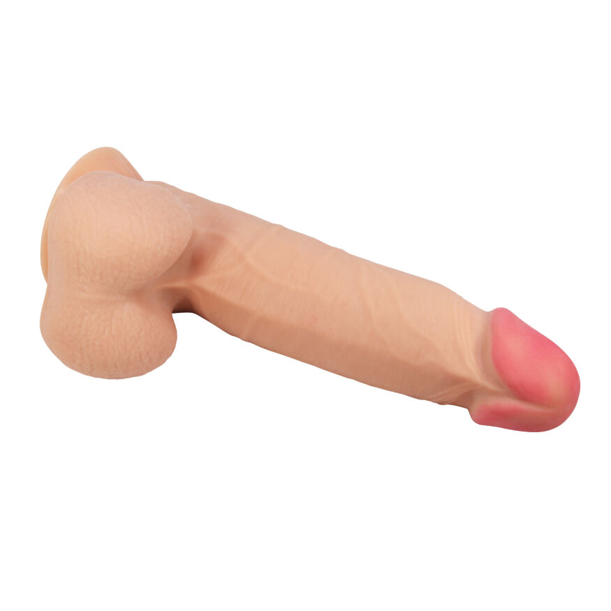 Фаллоимитатор с хребтом и двигающейся кожей Pretty Love Sliding Skin 8.5"