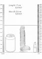 Фалоімітатор прозорий - Realrock Dildo With Balls 6'/15 см 