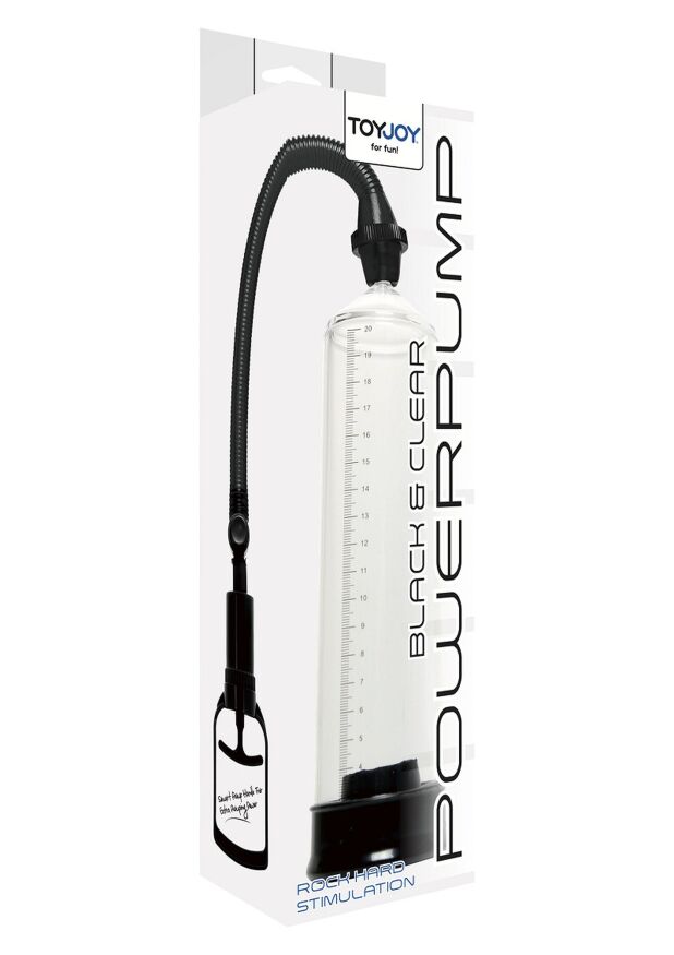 Вакуумная помпа для члена Toy Joy Power Pump механическая, черная