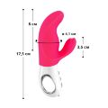 Вибратор-кролик Fun Factory MISS BI pink/white, 2 независимых мотора, диаметр 4,2 см