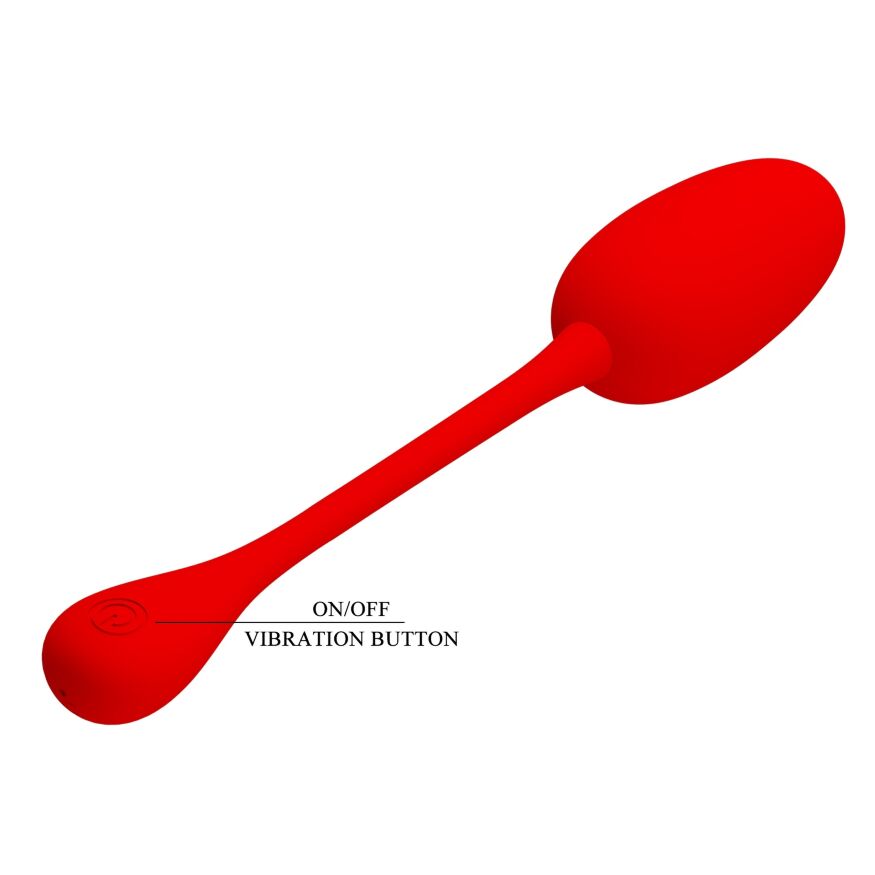 Перезаряжаемое виброяйцо Pretty Love - Knucker Red, BI-014786-2