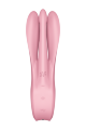 Гибкий клитораотный вибратор SATISFYER THREESOME 1 PINK