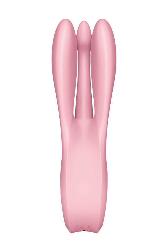 Гибкий клитораотный вибратор SATISFYER THREESOME 1 PINK