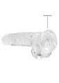 Фалоімітатор - Realrock Dildo 8" Transparent