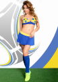 Рольовий костюм фанатки футболу - Ola, yellow/blue - M/L