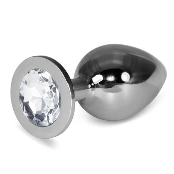 Анальна пробка - Heavy Metal Anal Plug Rosebud Classic L White