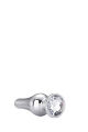 DT21824 Анальная пробка конической формы Dream Toys GLEAMING LOVE SILVER PLEASURE PLUG M